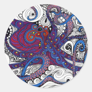 octpus! ronde sticker