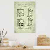 Octrooi - Staande Piano - Poster (Keuken)