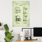 Octrooi - Staande Piano - Poster (Thuiskantoor)