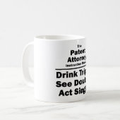 octrooiadvocaat koffiemok (Voorkant links)