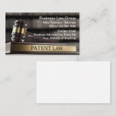 Octrooirecht voor bedrijven visitekaartje (Voorkant / Achterkant)