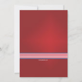 Octrooiuitnodiging voor patriottische feestdagen kaart (Achterkant)