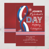 Octrooiuitnodiging voor patriottische feestdagen kaart (Voorkant / Achterkant)