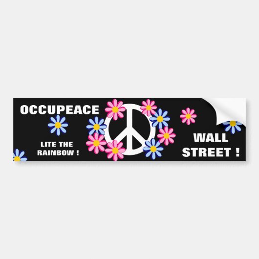 OCTROUWENSTREET! LITE DE RAINBOW BUMPERSTICKER (Voorkant)