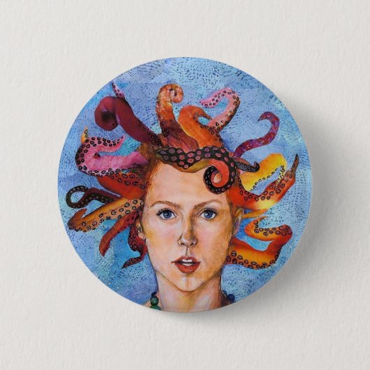 Octupi Mijn gedachten Ronde Button 5,7 Cm (Voorkant)
