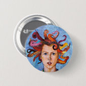 Octupi Mijn gedachten Ronde Button 5,7 Cm (Voorkant /achterkant)