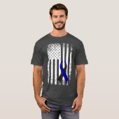 Oculair Melanoma Bewustheid Verstoord Amerikaans T-shirt (Voorkant volledig)