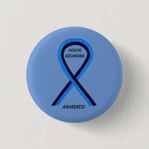 Oculair Melanoom Bewustheid Ribbon Angel Aangepast Ronde Button 3,2 Cm