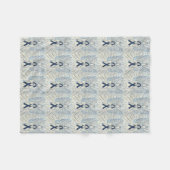 Oculair Melanoom bewustzijn Ribbon Fleece Blanken (Voorkant (Horizontaal))