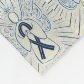 Oculair Melanoom bewustzijn Ribbon Fleece Blanken (Hoek)