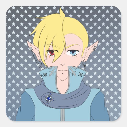 Oculaire beproeving vierkante sticker (Voorkant)