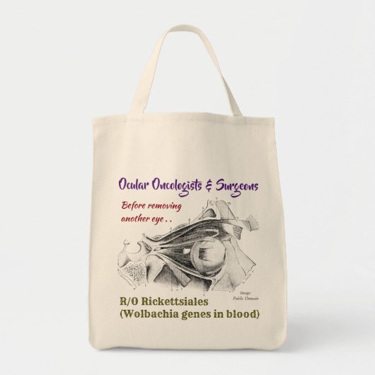 Oculaire oncologen/Surgeons R/O Wolbachia per Roos Tote Bag (Voorkant)
