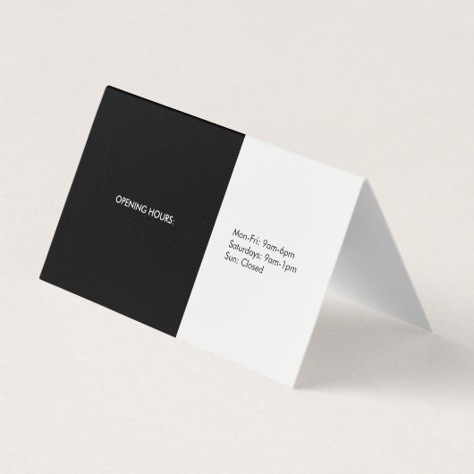 Oculist | Optican Visitekaartje (Achterkant)