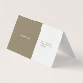 Oculist | Optican Visitekaartje (Achterkant)