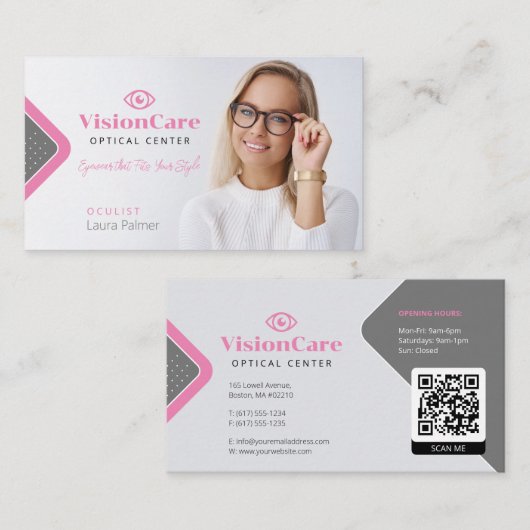 oculist | Optisch centrum Visitekaartje (Voorkant / Achterkant)