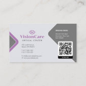 oculist | Optisch centrum Visitekaartje (Achterkant)