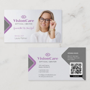 oculist Optisch centrum Visitekaartje