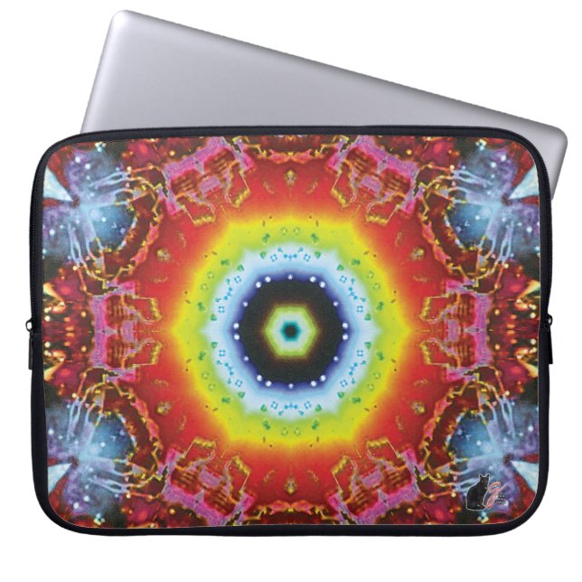 Oculus Kaleidoscoop laptophoes Laptop Sleeve (Voorkant)