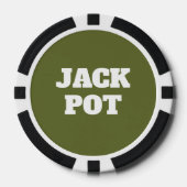 OD groene aangepaste casino pokerfiches Poker Chips (Voorkant)
