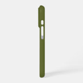 OD groene aangepaste monogram gepersonaliseerd iPhone Hoesje (Linkerkant)