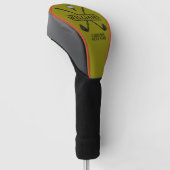 OD Groene Golfclub Speler Naam Golf Head Cover (Schuin)