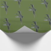 OD Groene M4 Militaire Cadeaupapier (Hoek)