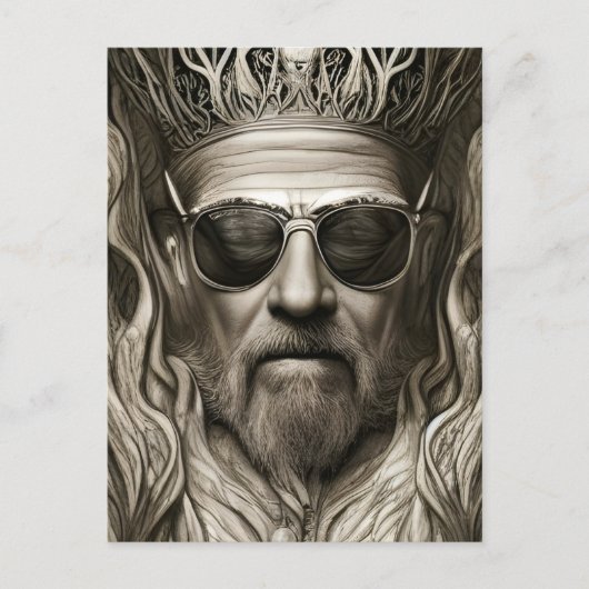 Od Rockers zullen nooit Surreal Fantasy Art sterve Briefkaart (Voorkant)