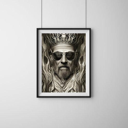 Od Rockers zullen nooit Surreal Fantasy Art sterve Poster