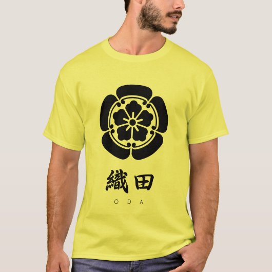 Oda Clan kamon met clannaam T-shirt (Voorkant)