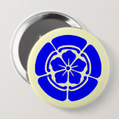 Oda Kamon, Japan Ronde Button 4,0 Cm (Voorkant /achterkant)