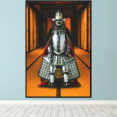 Oda Nobunaga harnas canvas 40x60 Afdruk (Insitu (Houten vloer))