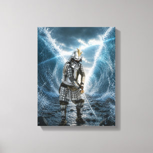 Oda Nobunaga Samurai Harnas Water 11x14 Canvas Afdruk