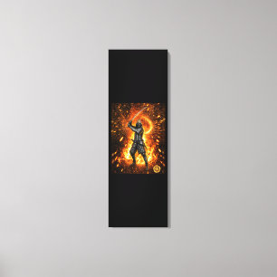 Oda Nobunaga Samurai Pantser Vuur 16x48 Canvas Afdruk