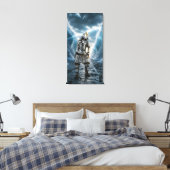 Oda Nobunaga Samurai-pantser Water 16x32 Canvas Afdruk (Insitu (Slaapkamer))