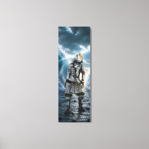 Oda Nobunaga Samurai-pantser Water 16x48 Canvas Afdruk