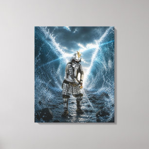 Oda Nobunaga Samurai-pantser Water 20x24 Canvas Pr Afdruk