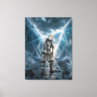 Oda Nobunaga Samurai-pantser Water 30x40 Canvas Afdruk