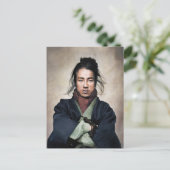 Oda Nobuyoshi Samurai Portret Briefkaart (Staand voorkant)