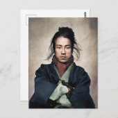 Oda Nobuyoshi Samurai Portret Briefkaart (Voorkant / Achterkant)
