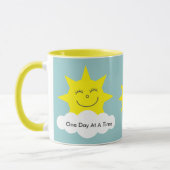 ODAAT Happy sunyellow ringer mok (Links)