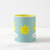 ODAAT Happy sunyellow ringer mok (Midden)