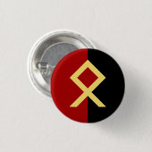 Odal Rune Badge Ronde Button 3,2 Cm (Voorkant /achterkant)