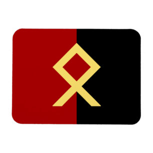 Odal Rune Flag Magnet Magneet