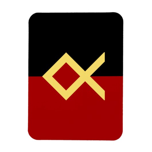 Odal Rune Flag Magnet Magneet (Verticaal)