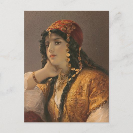 Odalesque by Gustav Richter Chromolithograph Briefkaart (Voorkant)