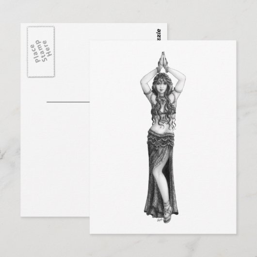 Odalisk Briefkaart (Voorkant / Achterkant)