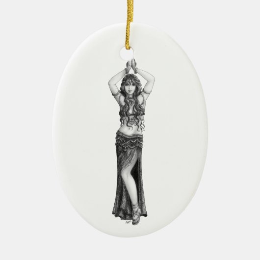 Odalisk Keramisch Ornament (Voorkant)