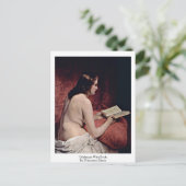 Odalisque met boek van Francesco Hayez Briefkaart (Staand voorkant)