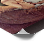 Odalisque reclining door Hayez Francesco Poster (Hoek)