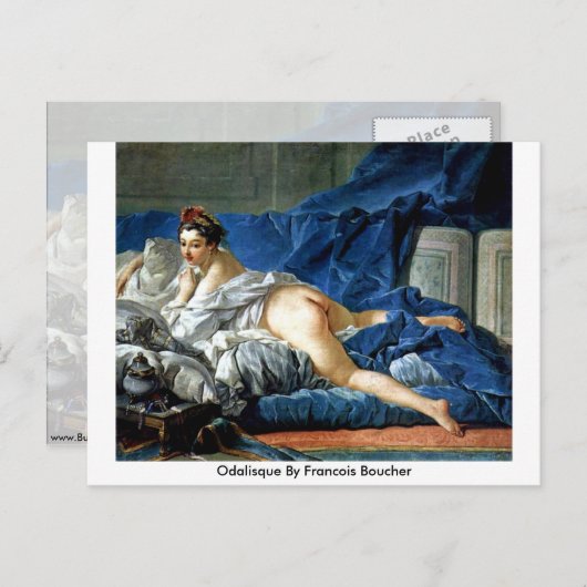 Odalisque van Francois Boucher Briefkaart (Voorkant / Achterkant)